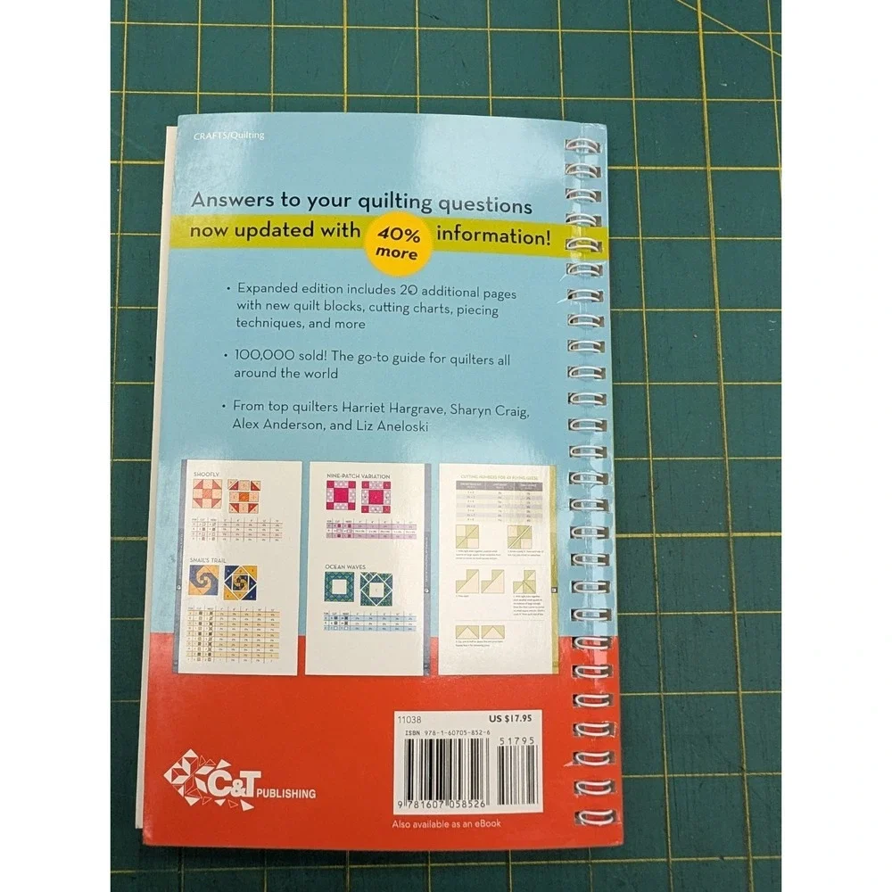 All in One Quilter's Reference Tool Easy to Follow Charts Tables Illustrations